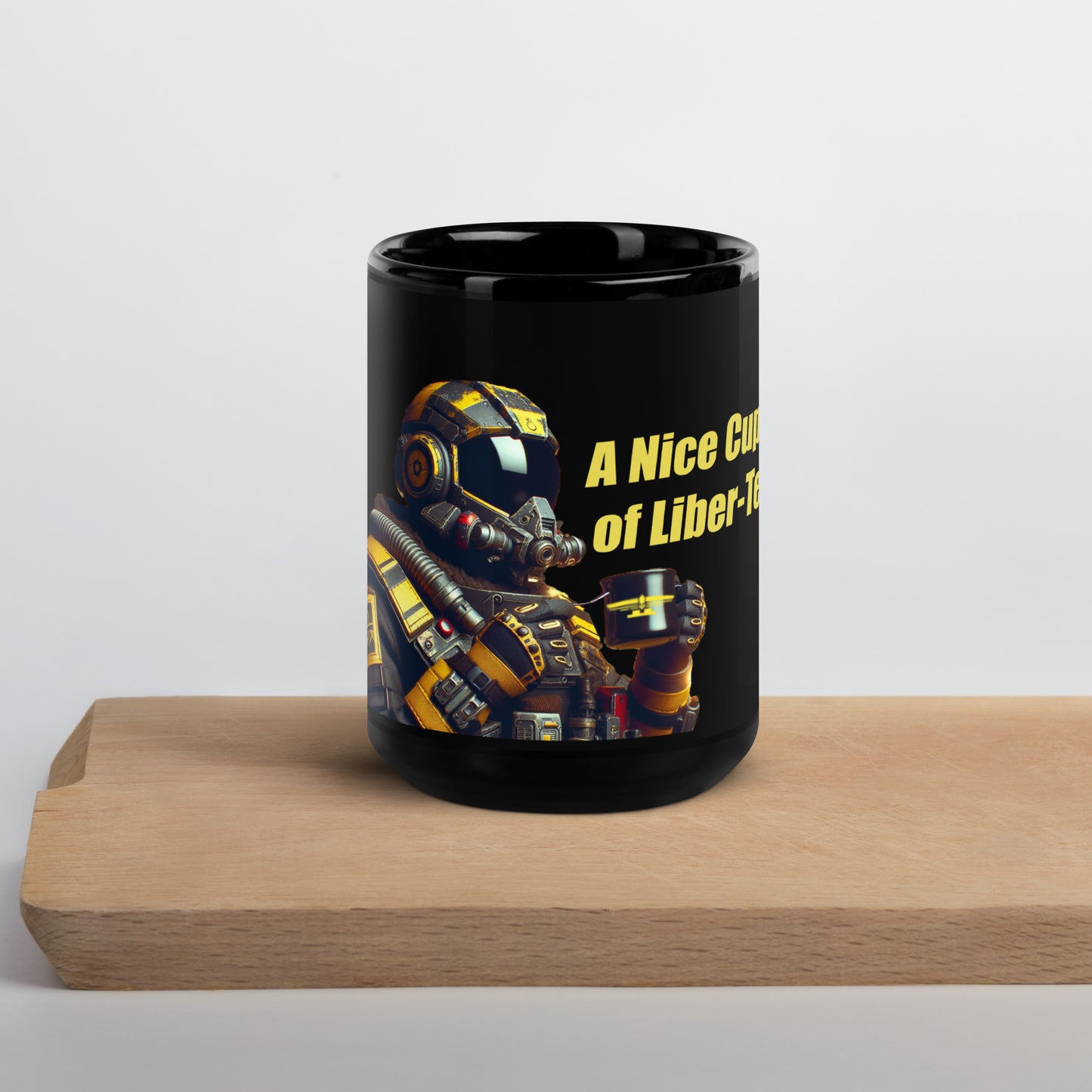 Black Glossy Mug of Libertea